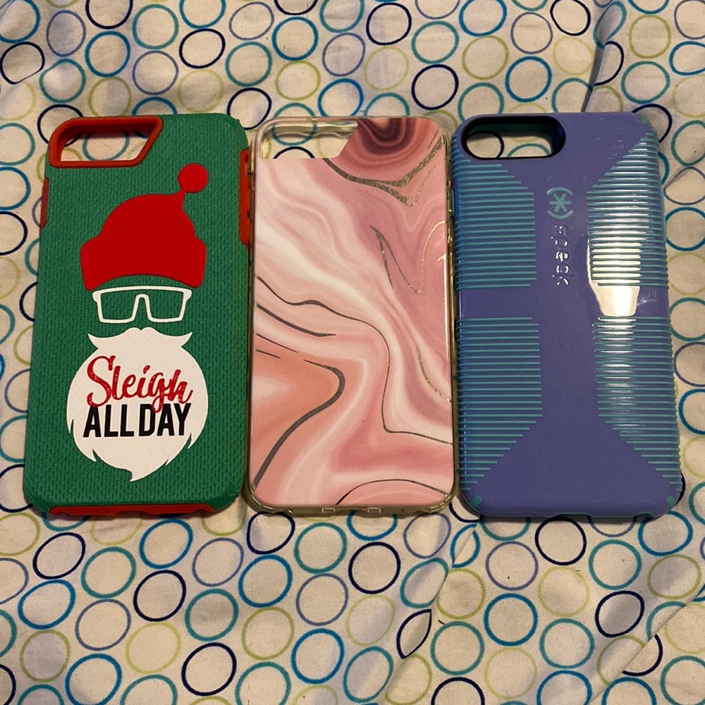 A set of three iPhone 8plus cases